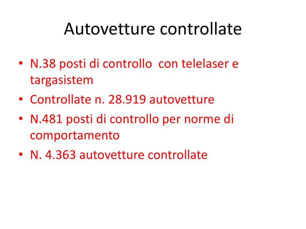 POLIZIA MUNICIPALE REPORT ATTIVITA Ppt Scaricare